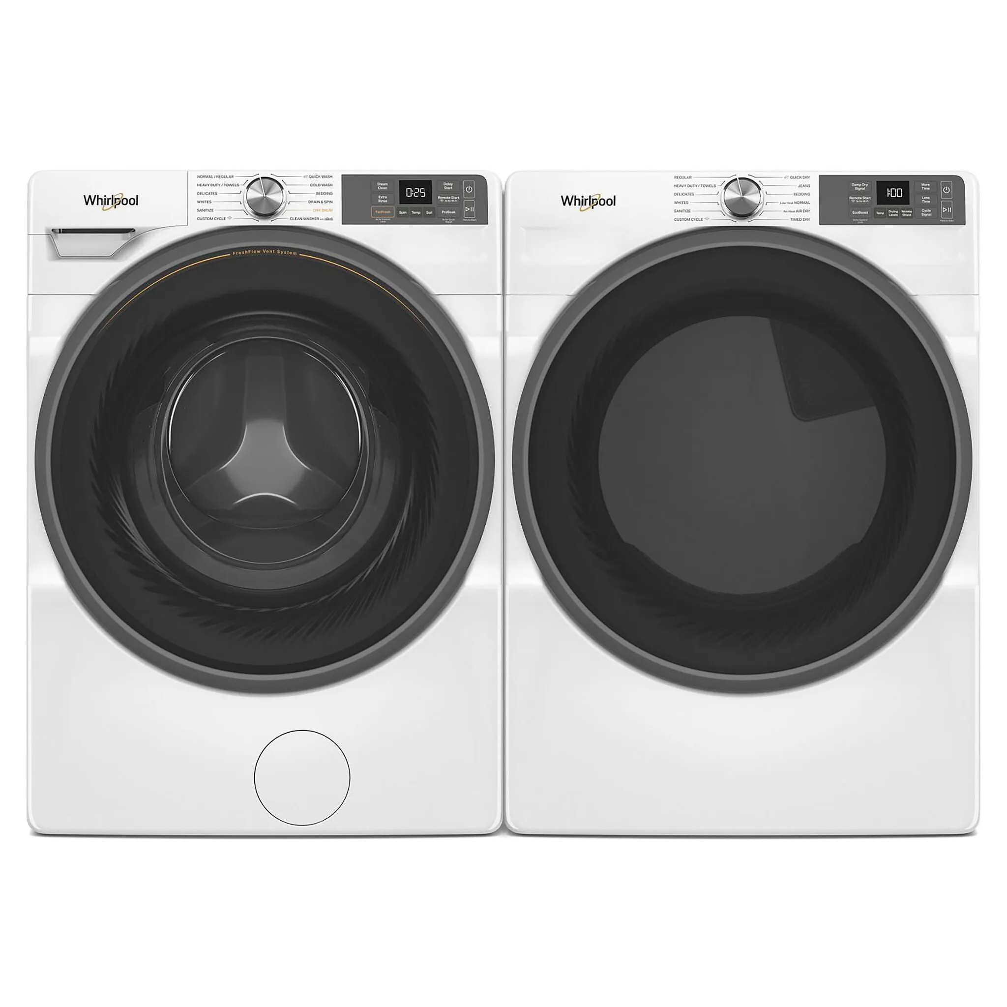 Whirlpool White Front-Load Washer with FreshFlow Vent System (5.8 Cu.Ft.) - WFW6720RW