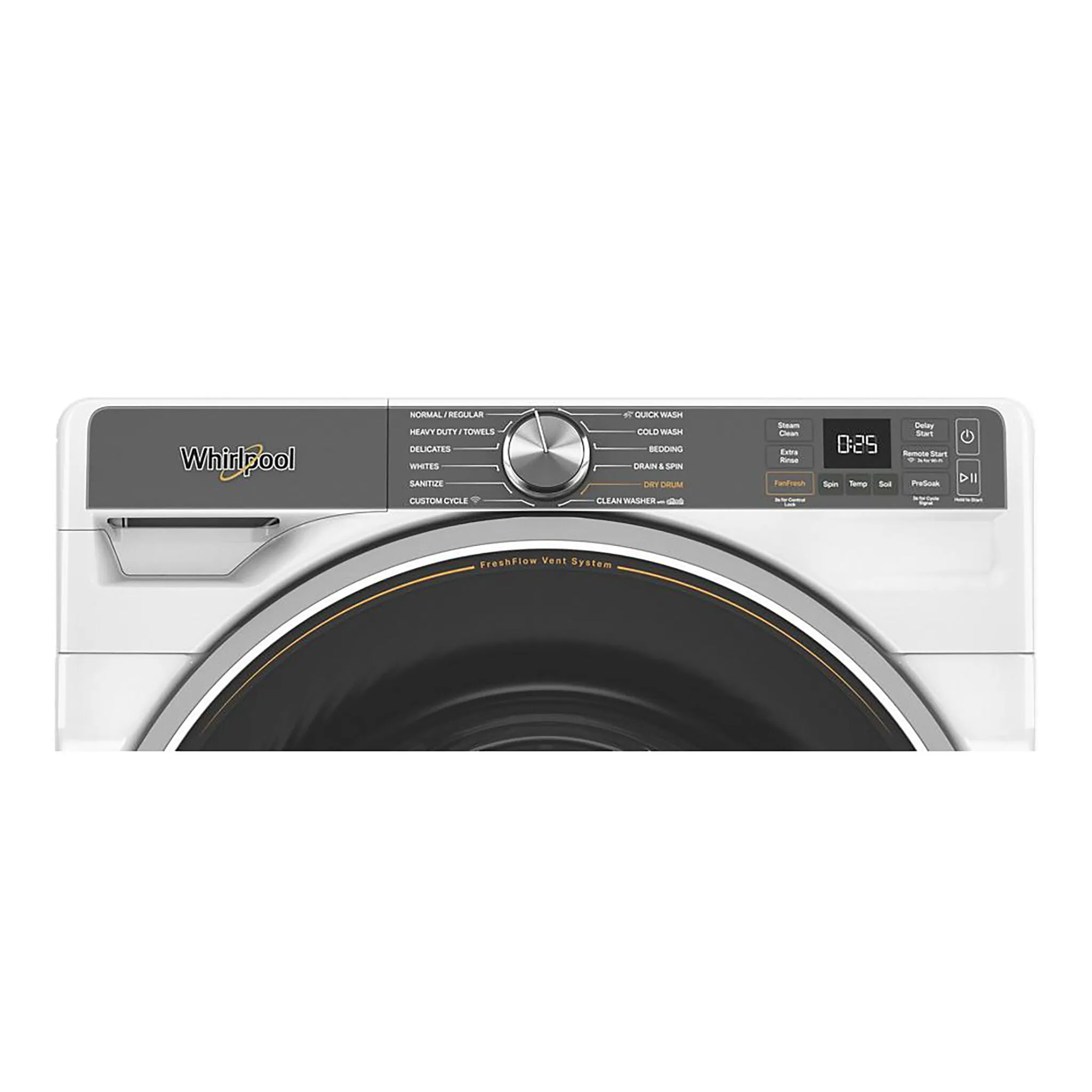 Whirlpool White Front-Load Washer with FreshFlow Vent System (5.8 Cu.Ft.) - WFW6720RW