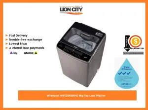 Whirlpool WVED900AHG 9kg Top Load Washer