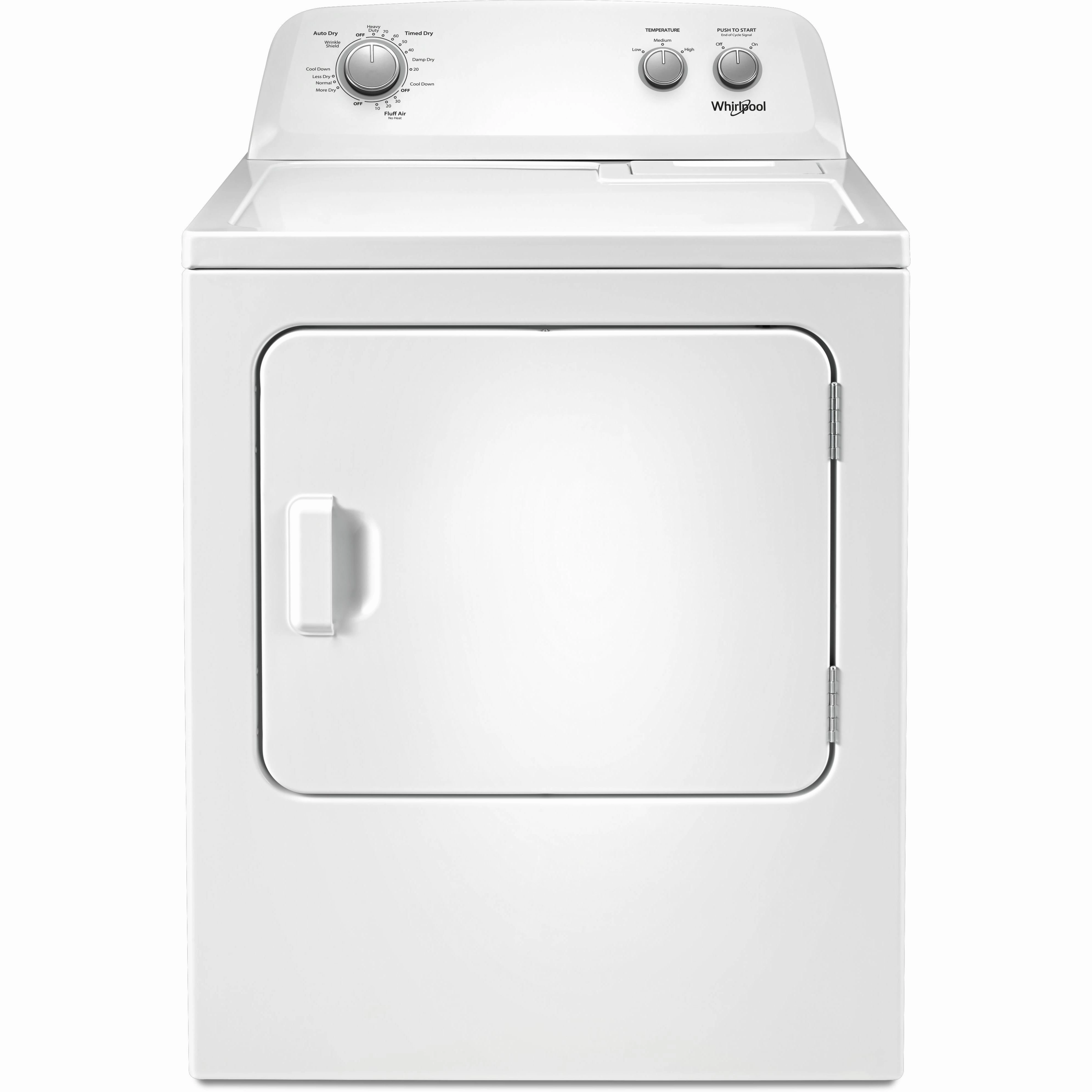 Whirlpool 7.0 cu.ft. electric Dryer with AutoDry Drying System YWED4850HW