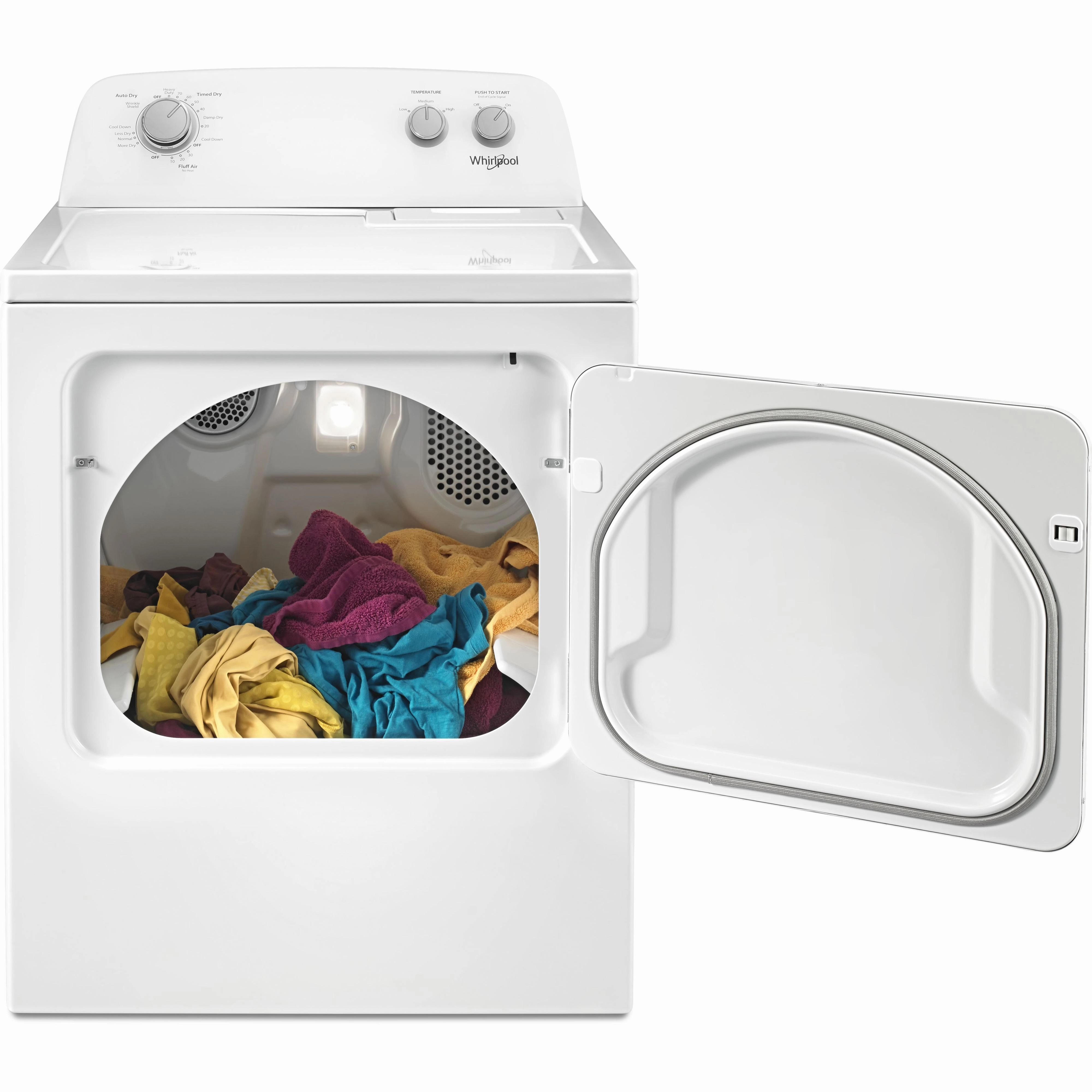 Whirlpool 7.0 cu.ft. electric Dryer with AutoDry Drying System YWED4850HW