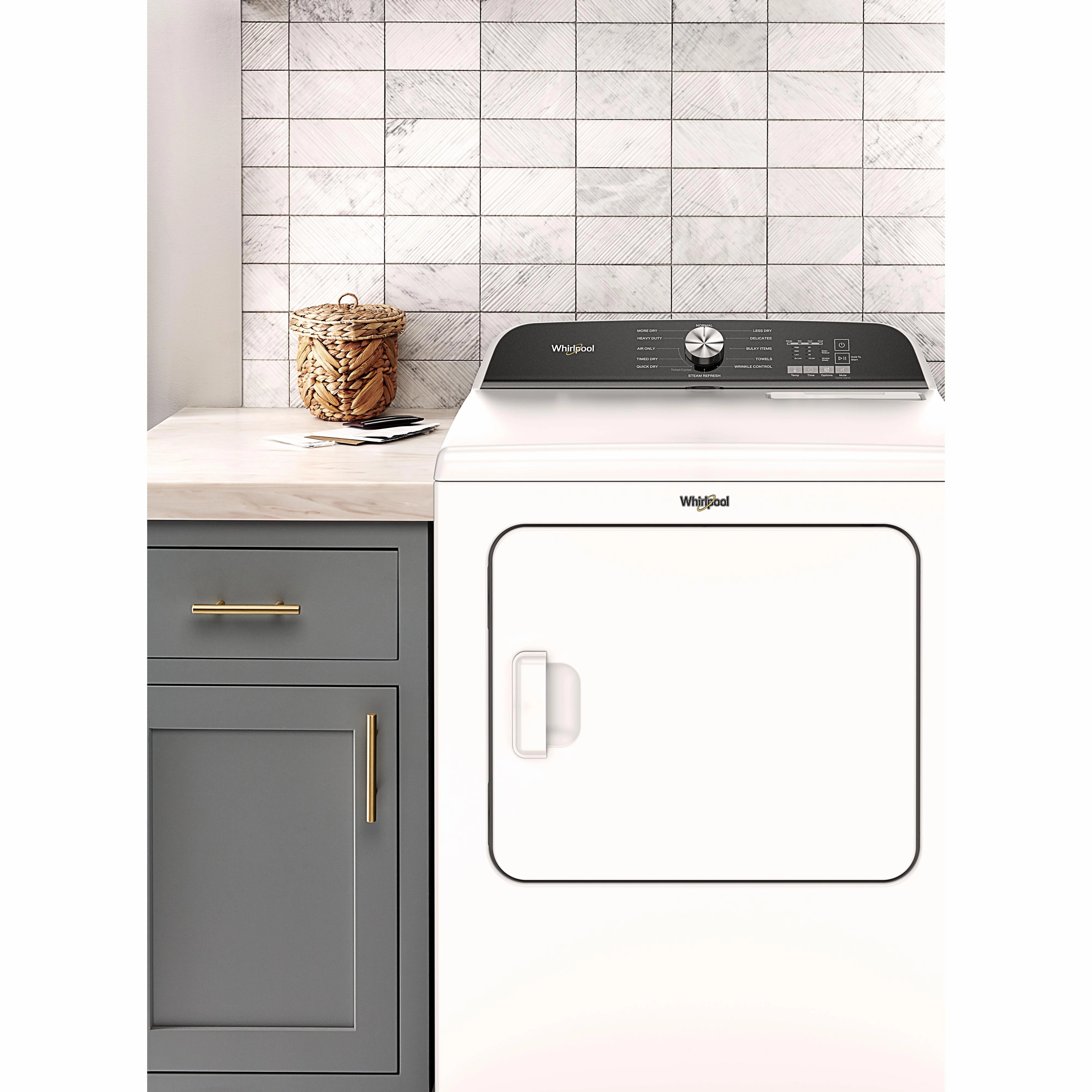 Whirlpool 7.0 cu. ft Electric Dryer with SteamFresh Cycle YWED6150PW