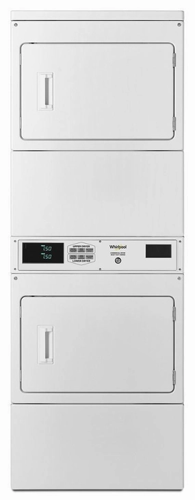 Whirlpool CSP2971HQ Commercial Gas Stack Dryer, Non-Coin