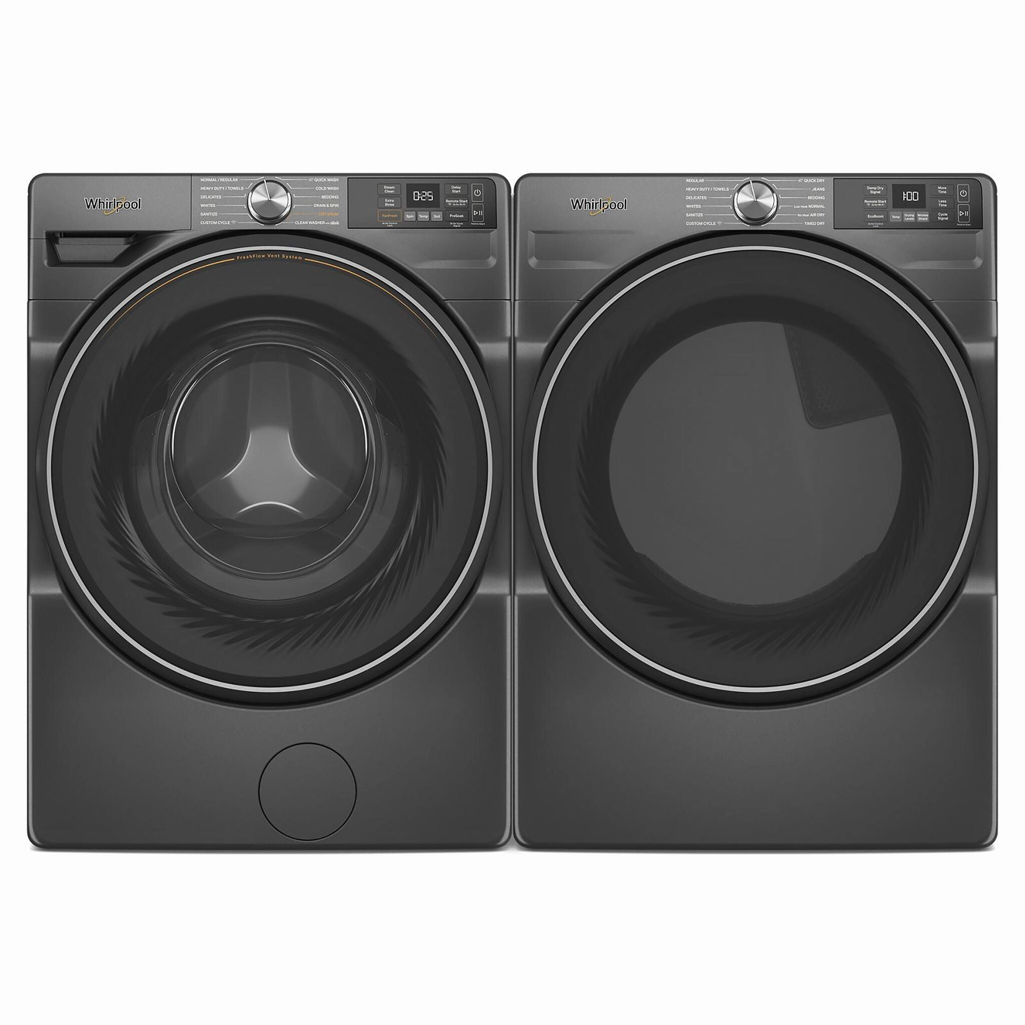 Whirlpool Volcano Black Electric Dryer with Wrinkle Shield (7.4 Cu.Ft.) - YWED5720RU