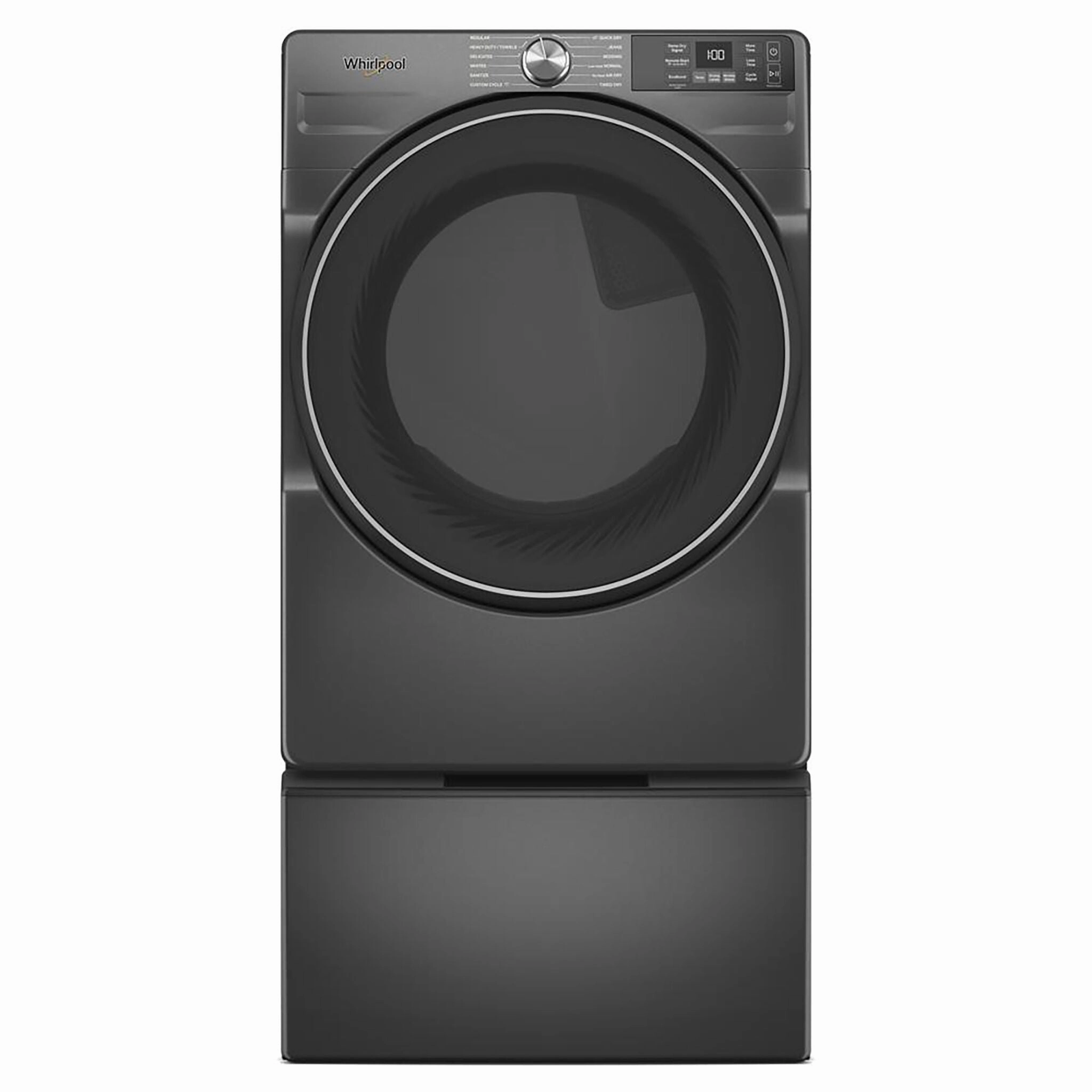 Whirlpool Volcano Black Gas Dryer with Wrinkle Shield (7.4 Cu.Ft.) - WGD5720RU