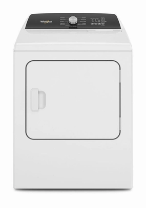 Whirlpool WED5050LW 7.0 Cu. Ft. Top Load Electric Moisture Sensing Dryer With Steam