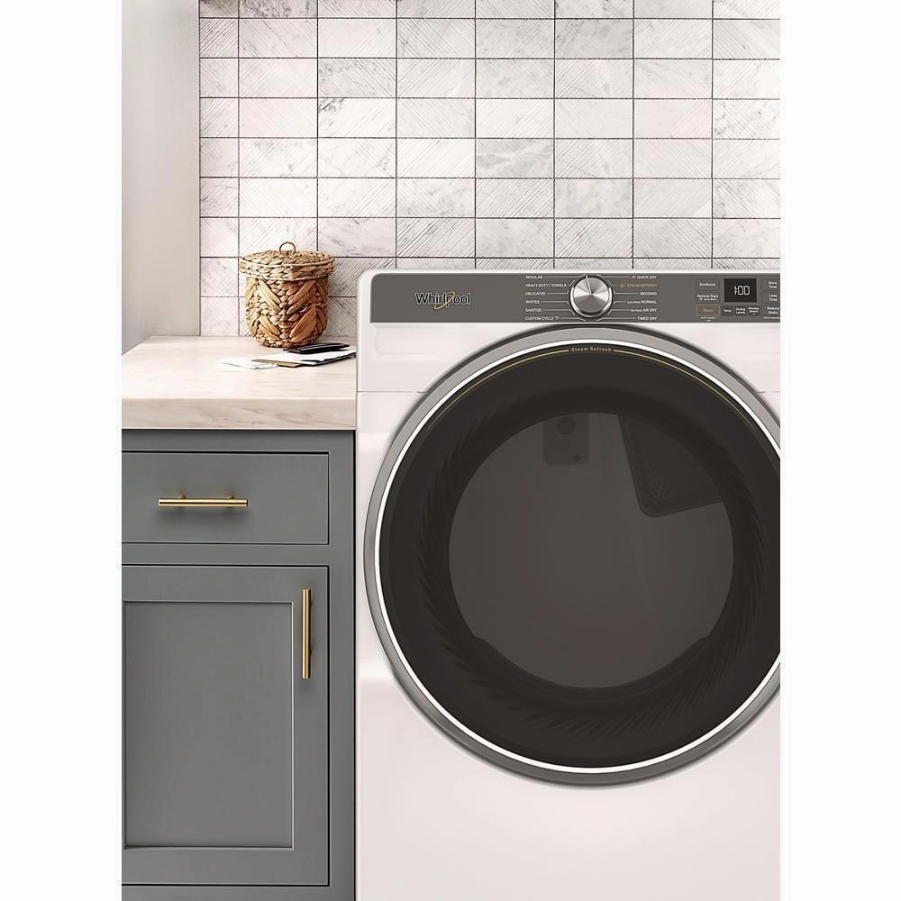 Whirlpool WED6720RW 7.4 Cu. Ft. Smart Front Load Energy Star Electric Dryer With Steam Capabilities