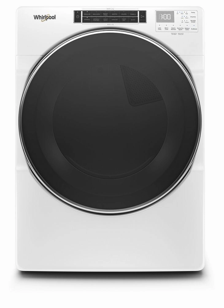 Whirlpool WED8620HW 7.4 Cu. Ft. Front Load Electric Dryer With Steam Cycles