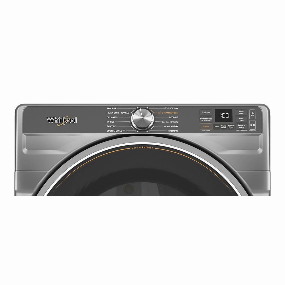 Whirlpool WGD6720RR 7.4 Cu. Ft. Smart Front Load Energy Star Gas Dryer With Steam Capabilities
