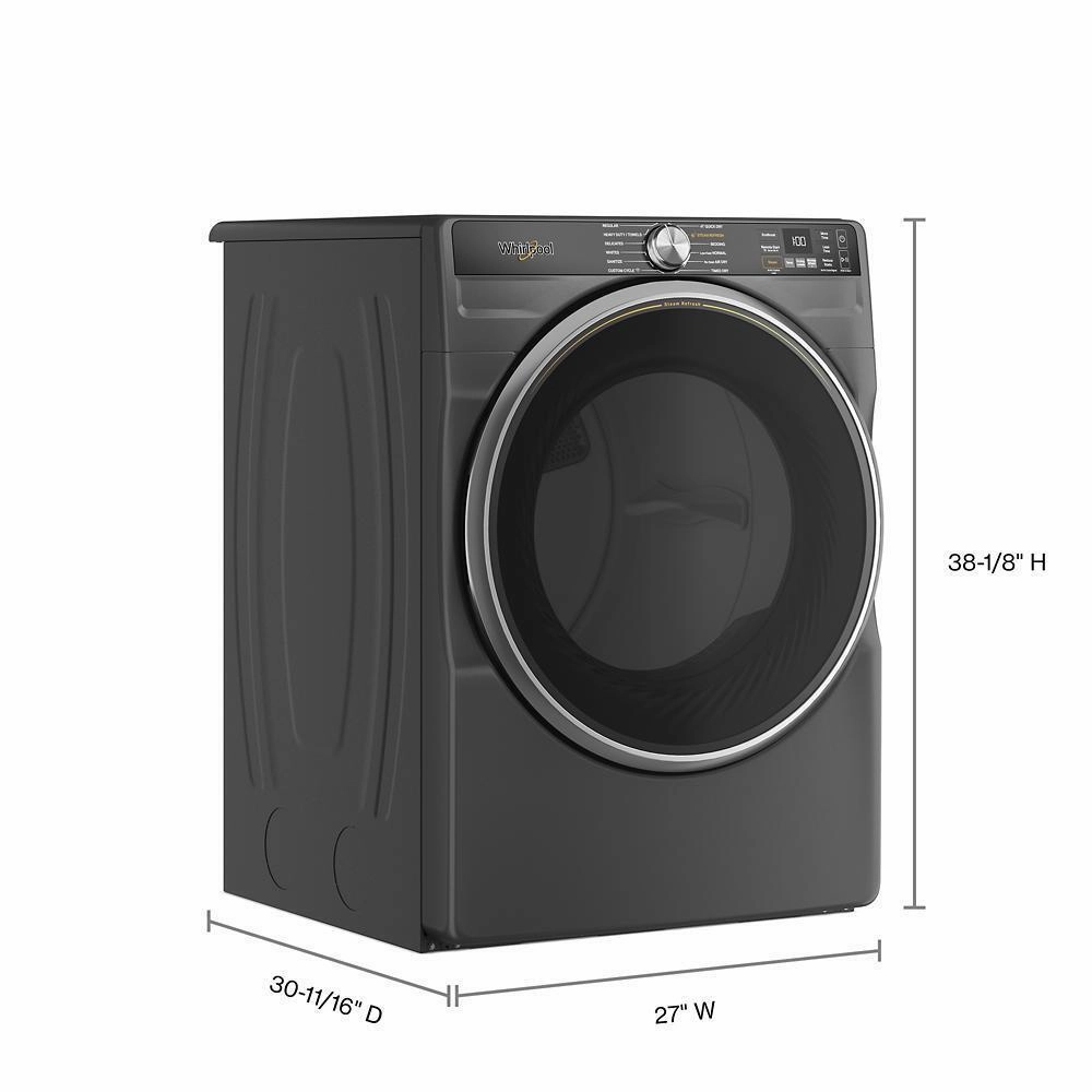 Whirlpool WGD6720RU 7.4 Cu. Ft. Smart Front Load Energy Star Gas Dryer With Steam Capabilities