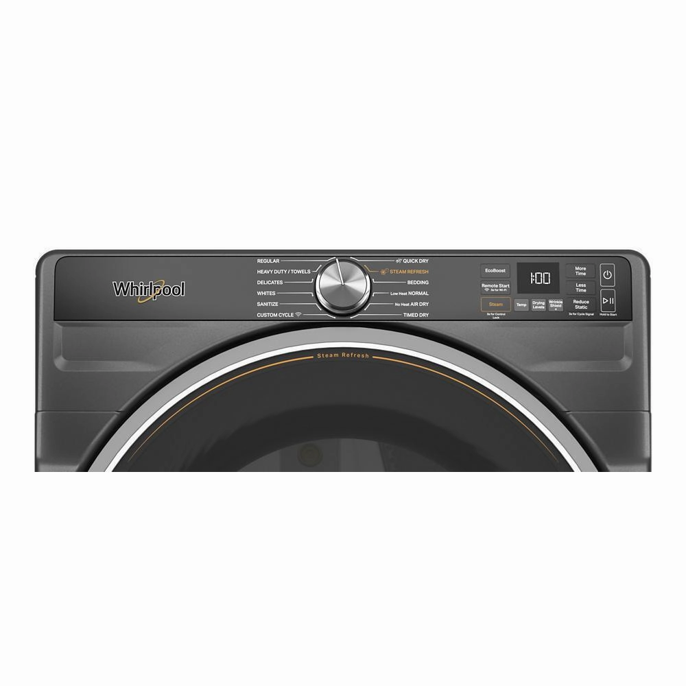 Whirlpool WGD6720RU 7.4 Cu. Ft. Smart Front Load Energy Star Gas Dryer With Steam Capabilities