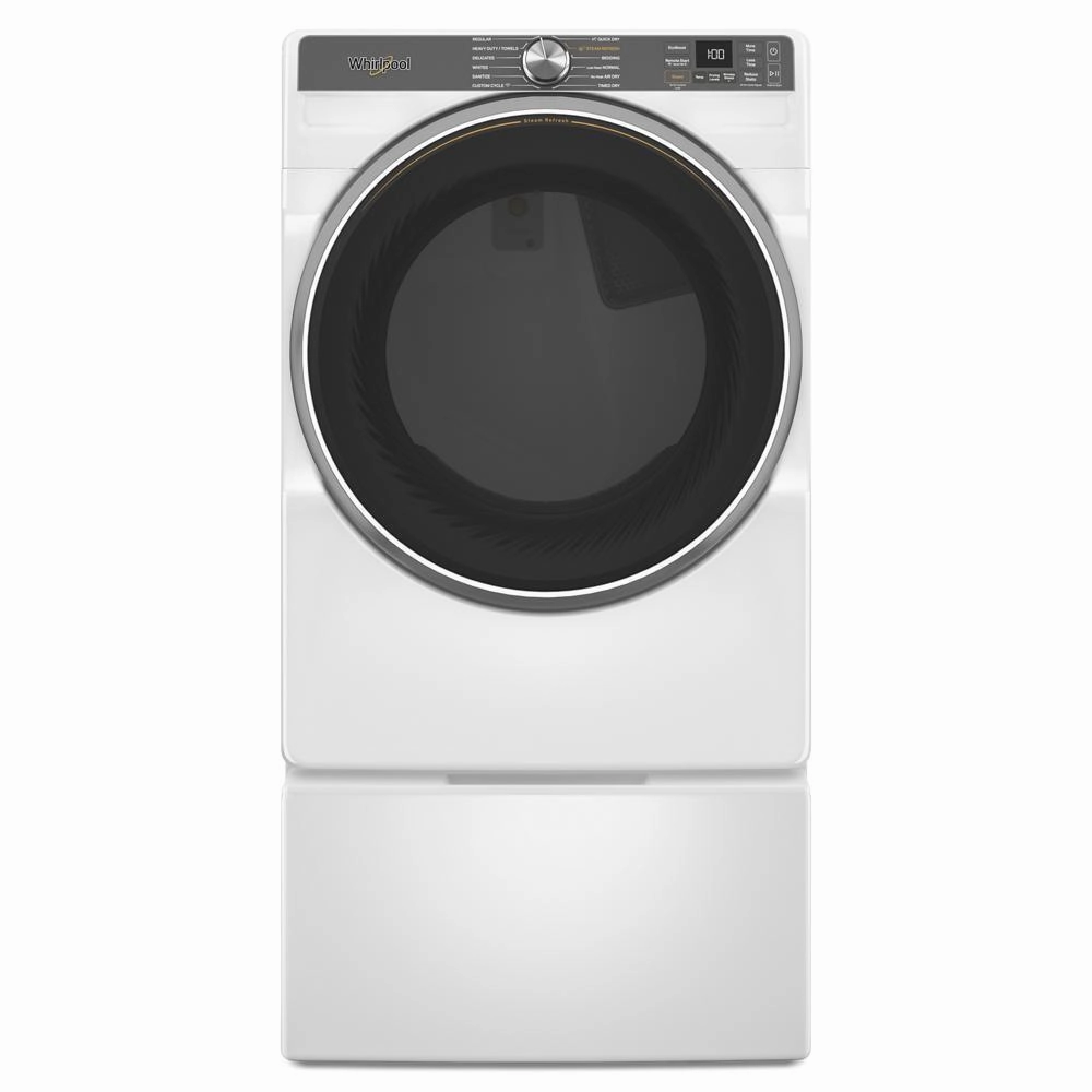 Whirlpool WGD6720RW 7.4 Cu. Ft. Smart Front Load Energy Star Gas Dryer With Steam Capabilities