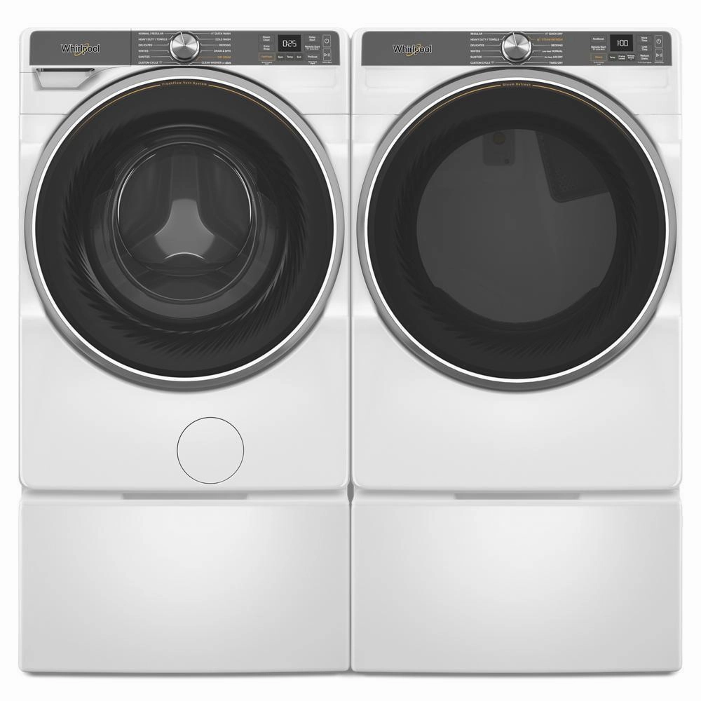 Whirlpool WGD6720RW 7.4 Cu. Ft. Smart Front Load Energy Star Gas Dryer With Steam Capabilities