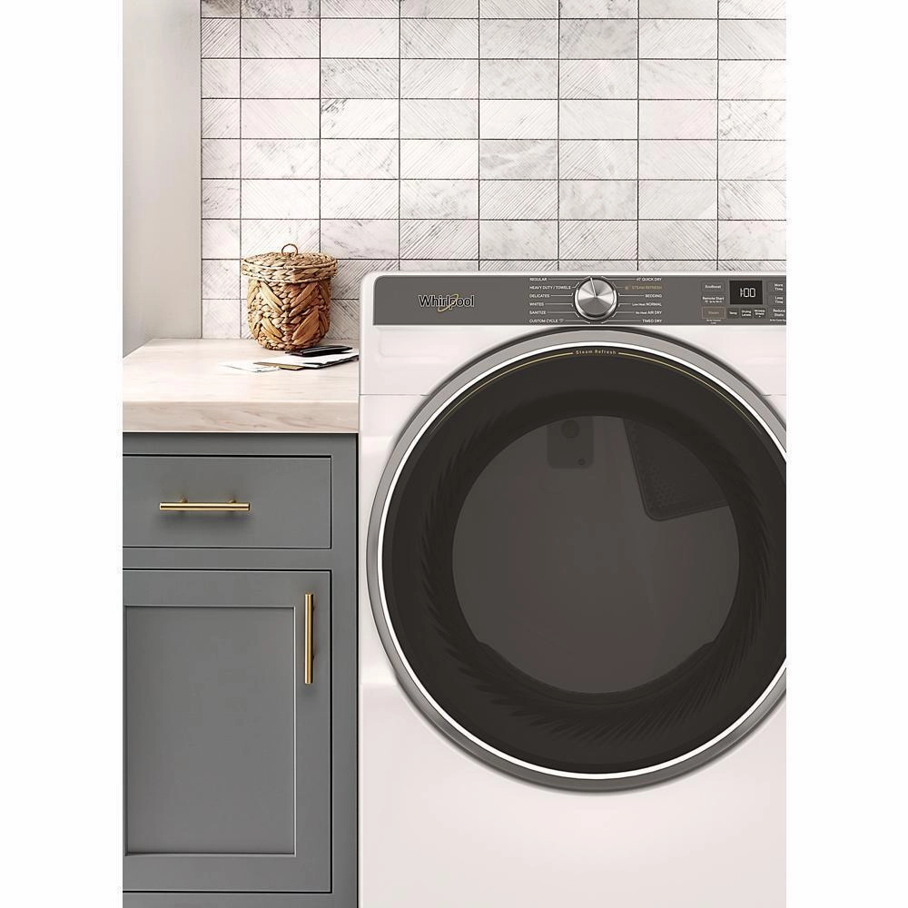 Whirlpool WGD6720RW 7.4 Cu. Ft. Smart Front Load Energy Star Gas Dryer With Steam Capabilities