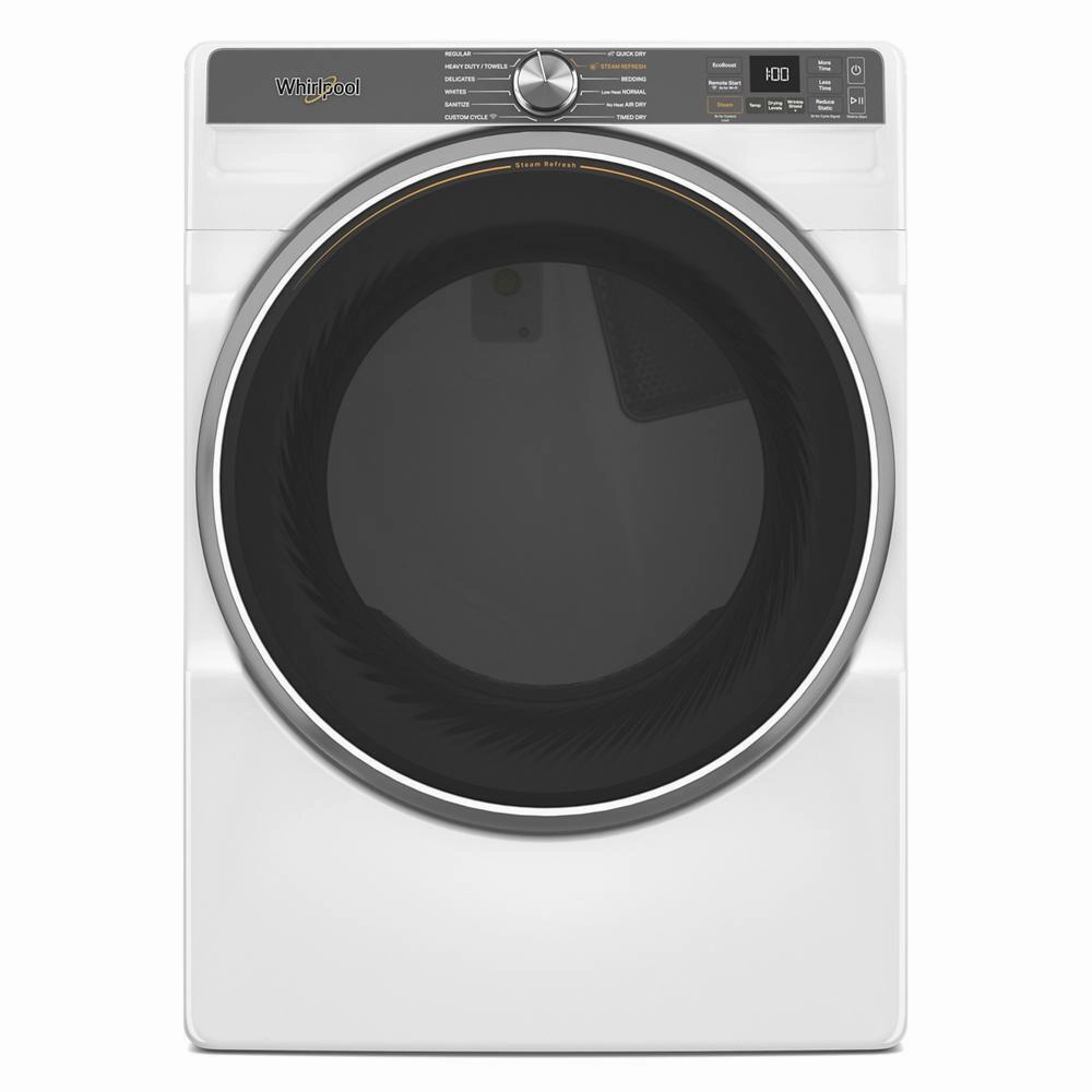 Whirlpool WGD6720RW 7.4 Cu. Ft. Smart Front Load Energy Star Gas Dryer With Steam Capabilities