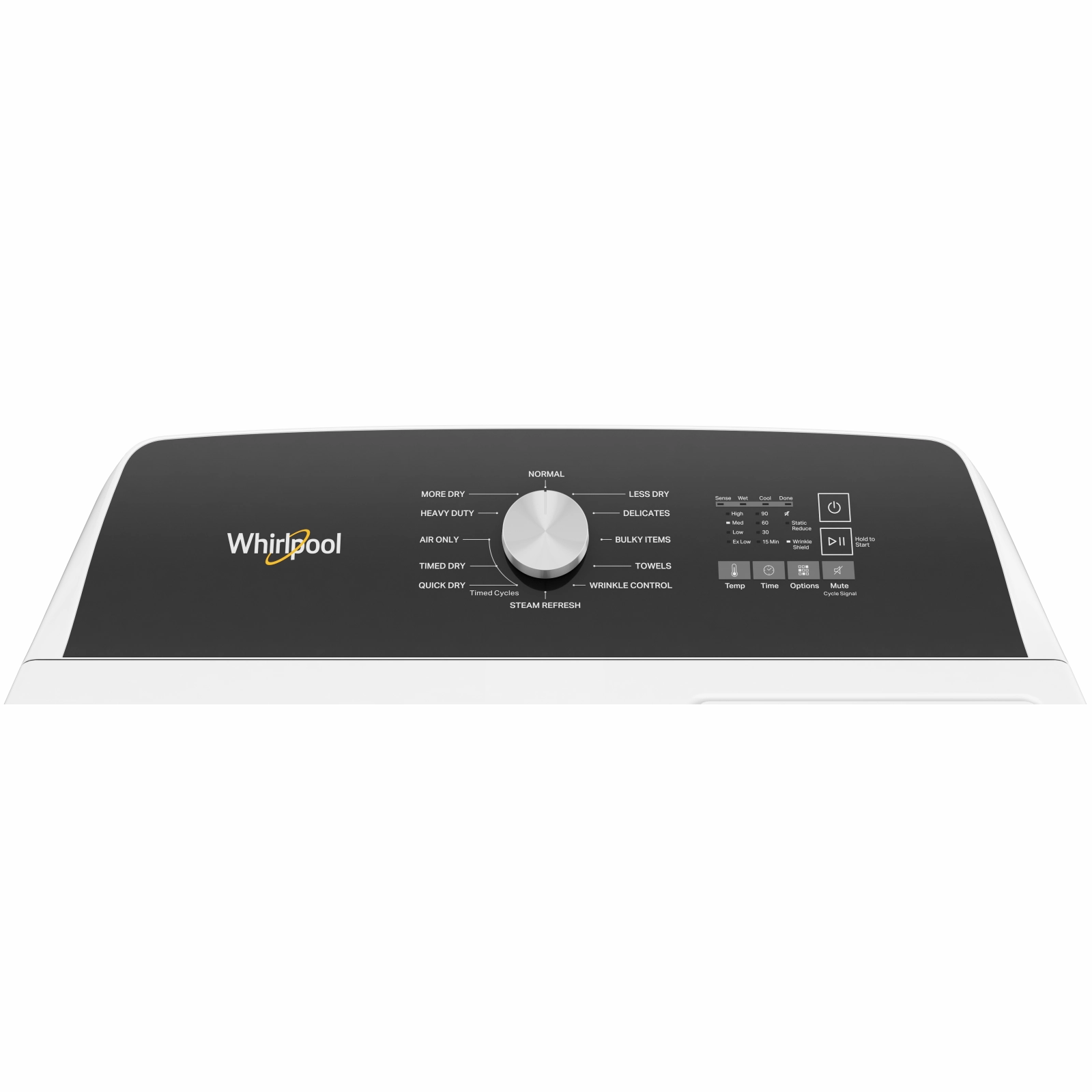 Whirlpool White Front Load Steam Gas Dryer with Moisture Sensing (7.0 Cu.Ft) - WGD5050LW