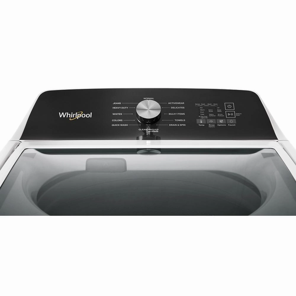 Whirlpool WTW5025SW 4.5 Cu. Ft. Top Load Agitator Washer With Built-In Faucet