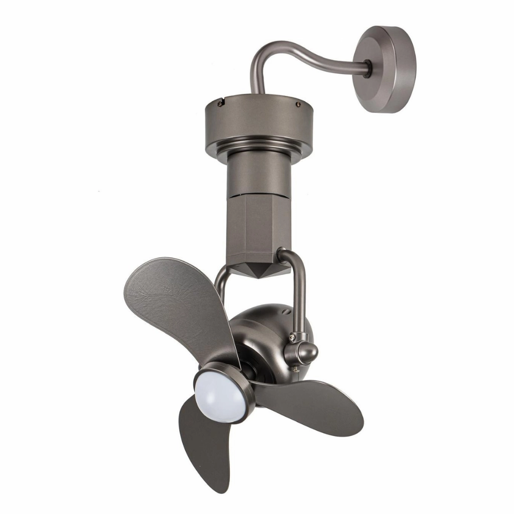 ZENO 16" WALL OR CEILING MOUNT CORNER DC FAN   DIM LIGHT & OPTIONAL WIFI